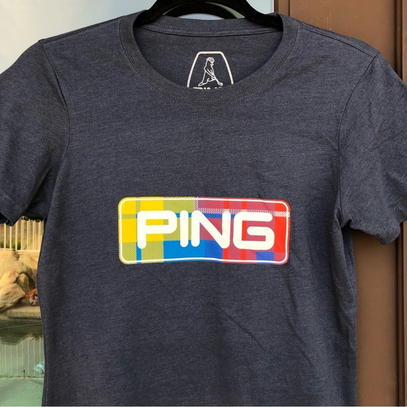 PING Blue Graphic Tee S - Picture 1 of 6